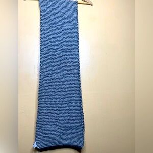 Portolano Women Men Scarf Black Gray Long Wool Blend